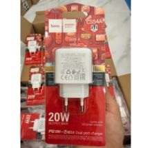 Cốc sạc nhanh PD20W + QC3.0 cốc HOCO CS54A sạc nhanh PD20W + QC3.0 ( đầu sạc chân Type C và USB)  có VAT