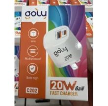 CỐC GOLY C202 GAN SẠC NHANH 20W (1 cổng Type C - 1 cổng USB)