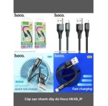 Cáp HOCO HK48 HK48 IPHONE dây dù sạc nhanh 3A 