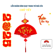 LIỄN TREO CHỮ TẾT HÌNH QUẠT