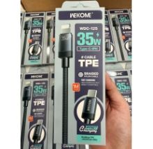 Cáp iphone 13 cáp WEKOME WDC-125  ( Type C to Lightning) , sạc nhanh PD35W, dây dù 1m, box có VAT
