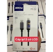 Cáp iphone 13 cáp MIKHA SO-MKO Fast  Ultra sạc nhanh PD27W ( Type C to Lightning)  sạc nhanh có VAT