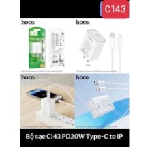 Bộ sạc Hoco PD20W một cổng C143 Benefit (C đến iP) (US)