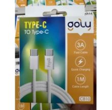 CÁP 2 đầu TYPE C cáp GOLY CB10 DÂY DÙ SẠC NHANH PD30W 3A