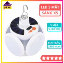 Đèn năng lượng mặt trời 4 Cánh 5 Bóng Xếp