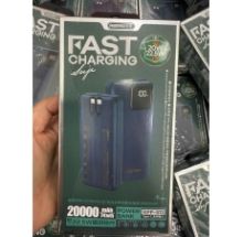 Pin dự phòng REMAX RPP 513 20000mAH sạc nhanh 22.5W kèm 2 dây cáp sạc LCD to