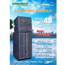 Loa kéo Array Nanomax Pro-555b Bass Đôi 40cm