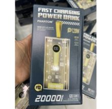 Pin dự phòng PHANTOM P22 20000mAH sạc nhanh PD22.5W trong suốt