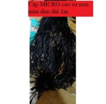 Cáp MICRO cao su non màu đen dài 1m