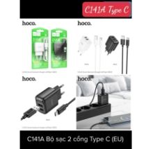 Bộ sạc HOCO C141A IPHONE sạc nhanh 2.1A, 2 cổng USB 