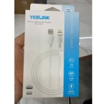 Cáp iphone X YESLINK Y12 dây trơn 1m sạc nhanh 2.4A - có VAT