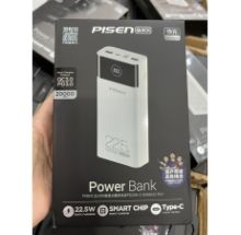 Pin dự phòng pisen LS- DY222 20000mah QC3.0 22.5W - LED VUÔNG