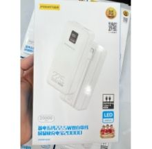 Pin dự phòng pisen TP D065 20.000mah sạc nhanh 22.5W QC PD LED to kèm 2 dây sạc
