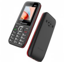 Điện thoại Masstel izi 15 4G đen viền đỏ