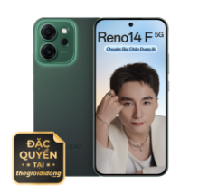 Điện thoại Oppo Reno14 F 5G 12gb 256gb xanh lá