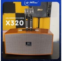 Loa xách tay Nanomax X320, kèm 2 micro không dây