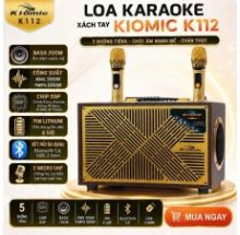 LOA KÉO KIOMIC  K112,  2 MIC chính hãng