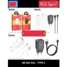 Bộ sạc HOCO N25 TYPE C sạc nhanh 2.1A, 2 cổng USB 