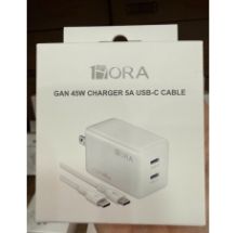 Bộ sạc 2 đầu Type C 1HORA GAR170 45w
