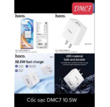 Cốc sạc Hoco DMC7 sạc nhanh 10,5W cổng sạc USB