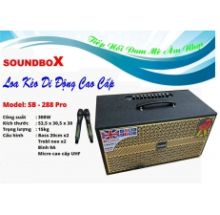 loa kéo soundbox SB-288 pro kèm 2 mic