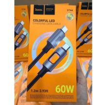 Cáp 2 đầu TYPE C cáp HOCO U144 sạc nhanh 60W - dây dù dài 1m (box) 