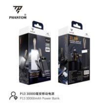 Pin dự phòng PHANTOM P13 30000mAH sạc nhanh 22.5W kèm 2 dây sạc