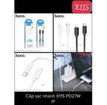 Cáp iphone 13 cáp HOCO X115 ( TYPE C TO IPHONE) PD27W + QC3.0 - dây trơn 1m