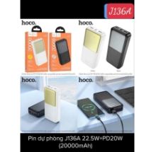 Pin dự phòng HOCO 20000mah J136A sạc nhanh 22.5W , PD20W có LED to