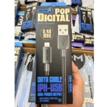 Cáp iphone cáp WEKOME WDC-03i sạc nhanh 3A Max, dây dù 1m, dòng điện 3A, cách điện bằng nhựa, đã gắn đầu nối, đường kính lõi 3.5mm -có VAT