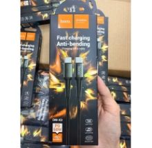 Cáp 2 đầu TYPE C cáp HOCO DMX3 ( Type C to Type C) sạc nhanh PD60W - dây dù dài 1m