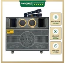 Loa Kéo Karaoke Nanomax Pro-218A 3050W  Bass Đôi 50cm