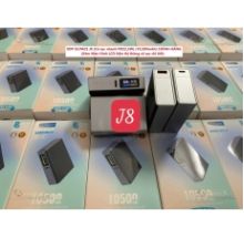 PIN DỰ PHÒNG 5S SPACE 10500mAh mã J8 sạc nhanh PD22.5W màn hình LCD hiển thị thông số sạc chi tiết