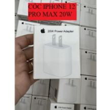 Cốc iphone 12 pro max 20w linh kiện ( hộp vuông nhỏ)
