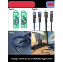 Cáp Iphone 13 cáp HOCO U110 ( Type C to Lightning) sạc nhanh PD20W - dây dù 1m