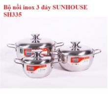 Bộ nồi inox 3 đáy SUNHOUSE SH335