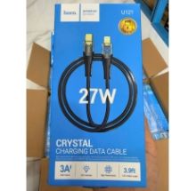 Cáp iphone 13 cáp HOCO U121 ( Type C to Lightning) , dây dù sạc nhanh PD27W,  có LED có VAT
