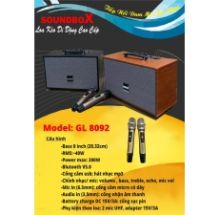 loa kéo soundbox gl 8092 kèm 2 mic