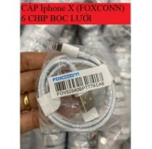 CÁP Iphone X (FOXCONN) 6 CHIP BỌC LƯỚI
